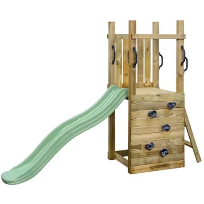 Swingking Speeltoren Irma Met Glijbaan Pastel Groen