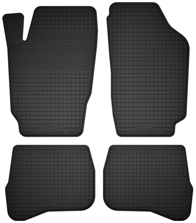 Wielganizator BasicProtect Serie - Universele Rubbermatten - 4 Stuks - Jeep Grand Cherokee XJ - Antislip
