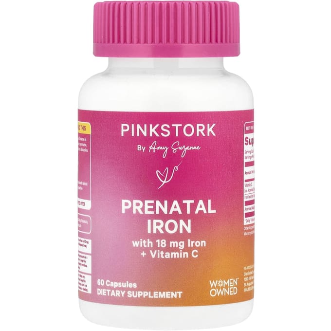 IJzer met Vitamine C voor Zwangere Vrouwen, 60 Capsules