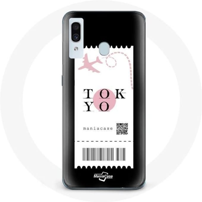 Coque pour Samsung Galaxy A30 Billet d'avion Tokyo Japon