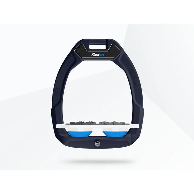 Veiligheidsstijgbeugels Plat Ultra Grip Groen/Wit/Blauw Flex-On Safe-On
