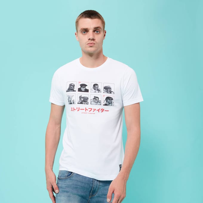Street Fighter Arcade Vs. unisex t-shirt - Wit - M - Wit