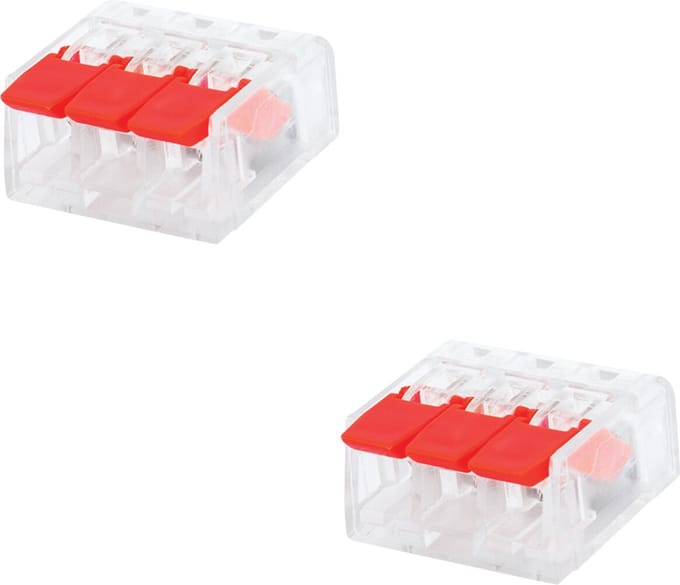 Lasklem Slim Set 2 Stuks - 3 Polig met Klemmetjes - Groen