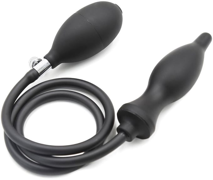 Kiotos - Opblaasbare Anaal Plug - Zwart