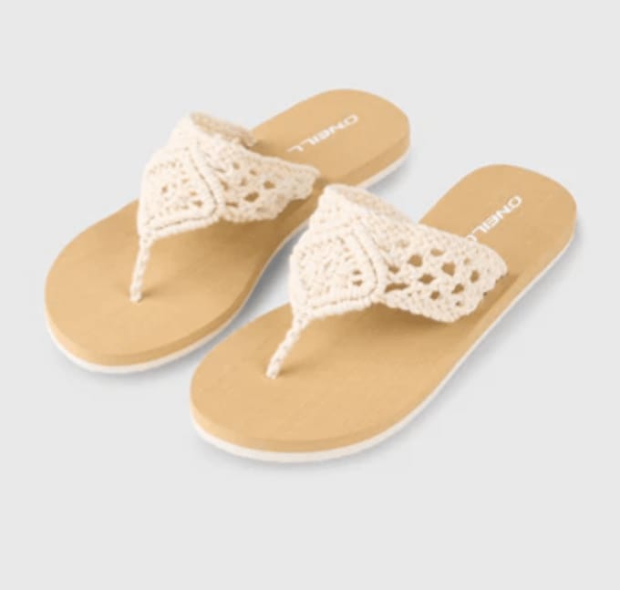 O'neill Ditsy Crochet Sandals Snow White | Wit | Maat: 36