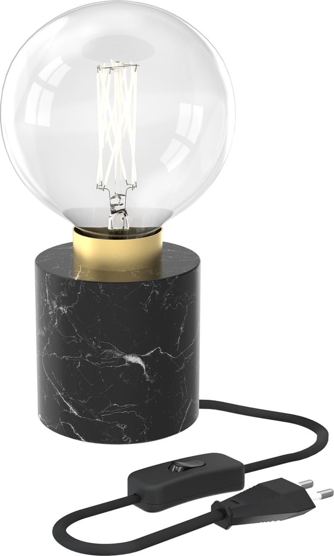 Calex Tafellamp Rond - Industrieel - E27 Fitting -  Marmer - Excl. lichtbron