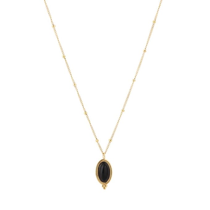 Bijoutheek Collier Tribal Dots Black