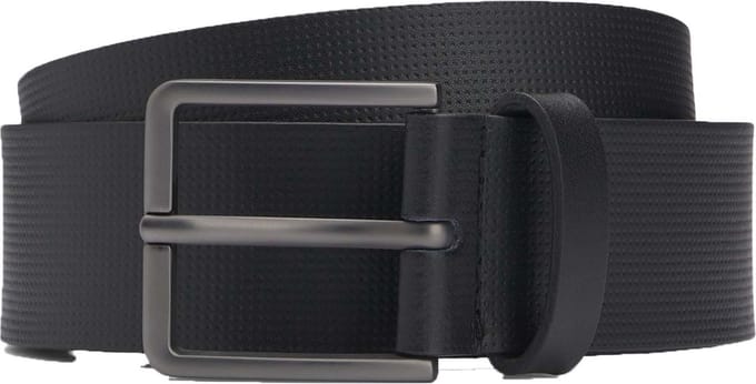 BOSS Leren Riem Ther-Tx_Sz35 Leather Belt W100 Black Zwart