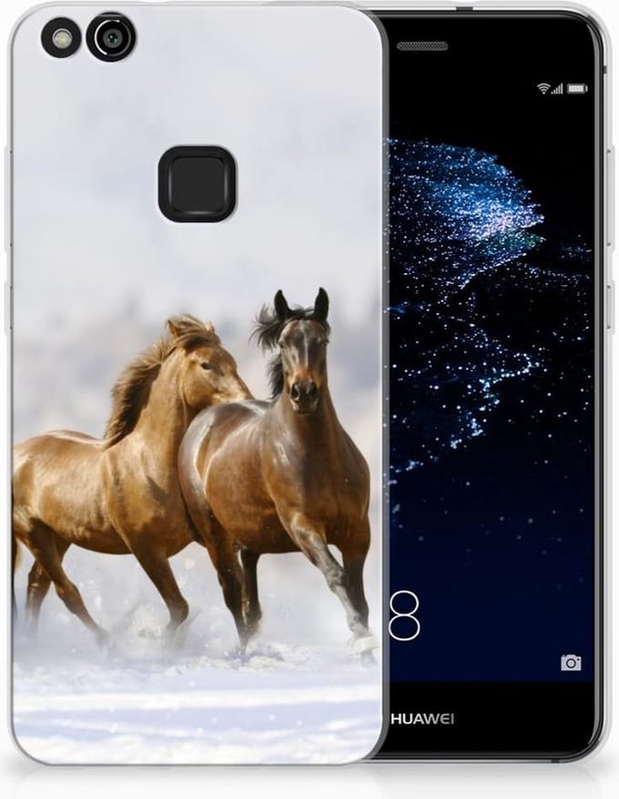 Huawei P10 Lite TPU Hoesje Paarden