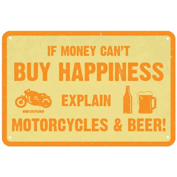 Garage metalen plaat Oxford Buy Happiness