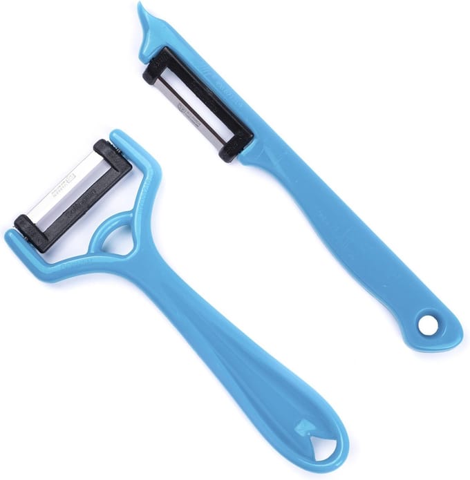 Solingen Dunschiller Set – Dunschillers – Aardappelschiller – Dunschiller Aardappel – I-model – Y-model – Blauw