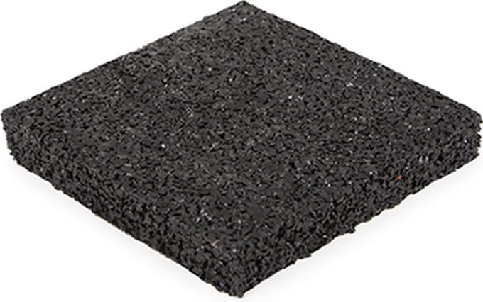 Rubbermagazijn - Rubber tegeldragers - 100 tegels - 10x10cm - Dikte 1,5 cm - Terrasdrager