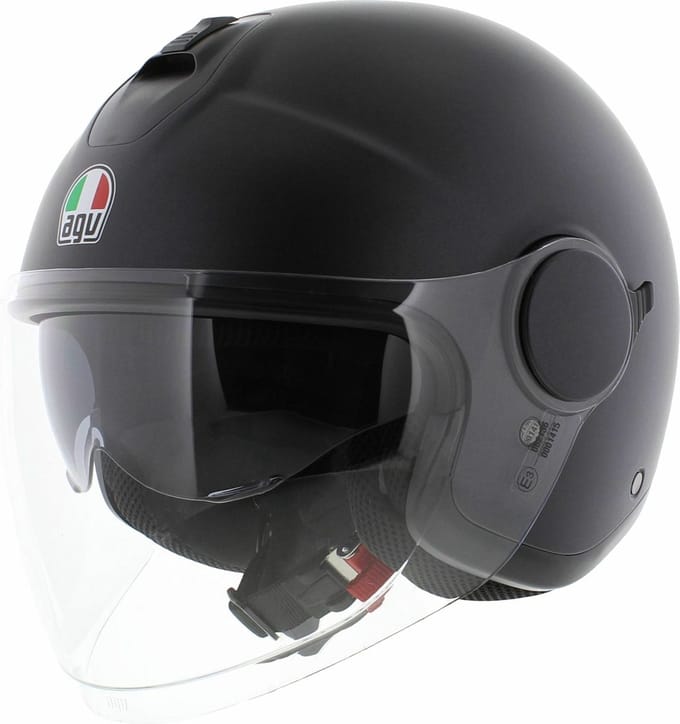 AGV Eteres Jethelm Mono mat zwart