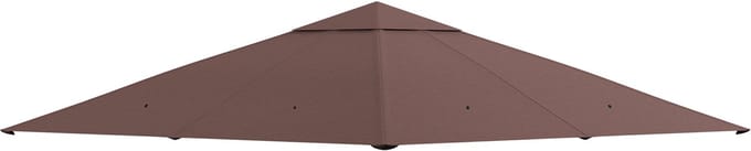 Killogood Vervangend dak voor tuinhuis - polyester - 2.98 x 2.95 m - koffiebruin