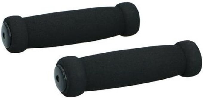 Dunlop Fiets handvatten - schuimrubber - zwart - 128x34 mm - universeel