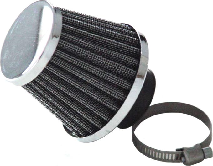 powerfilter scooter K&N chroom - 35mm aansluiting