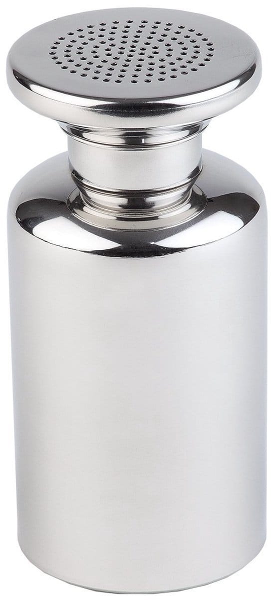 APS Zoutstrooier - Roestvrijstaal - Professionele strooier met Schroefdeksel - Voor Horeca - 8 x 8 cm (227ml)