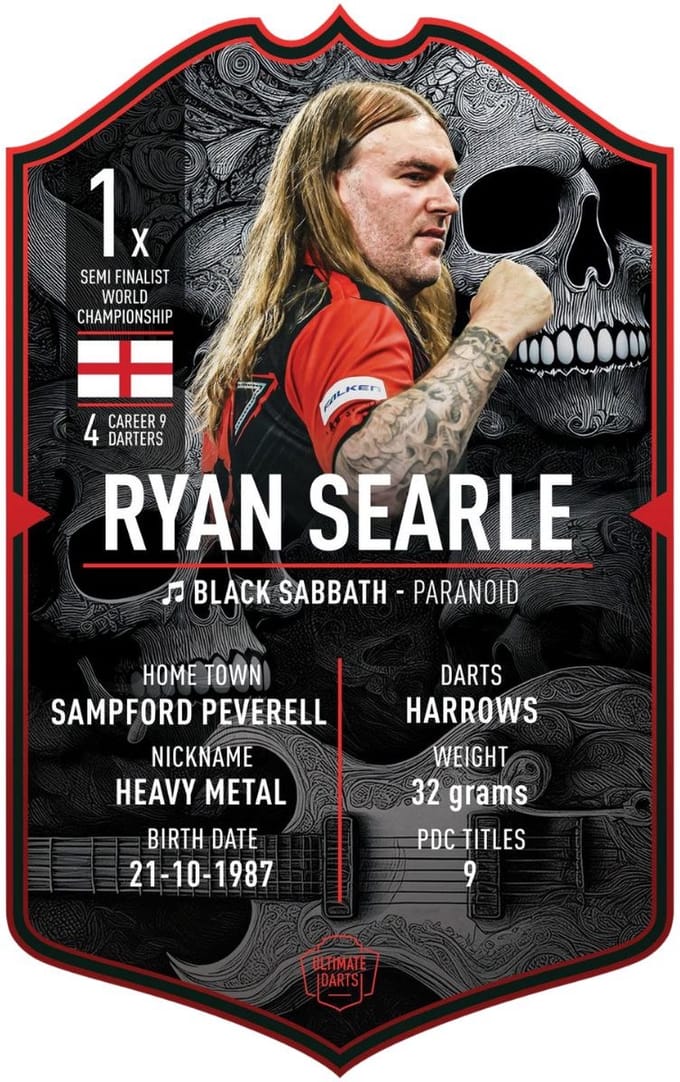 Ultimate Card Ryan Searle 2026 | 37x25cm