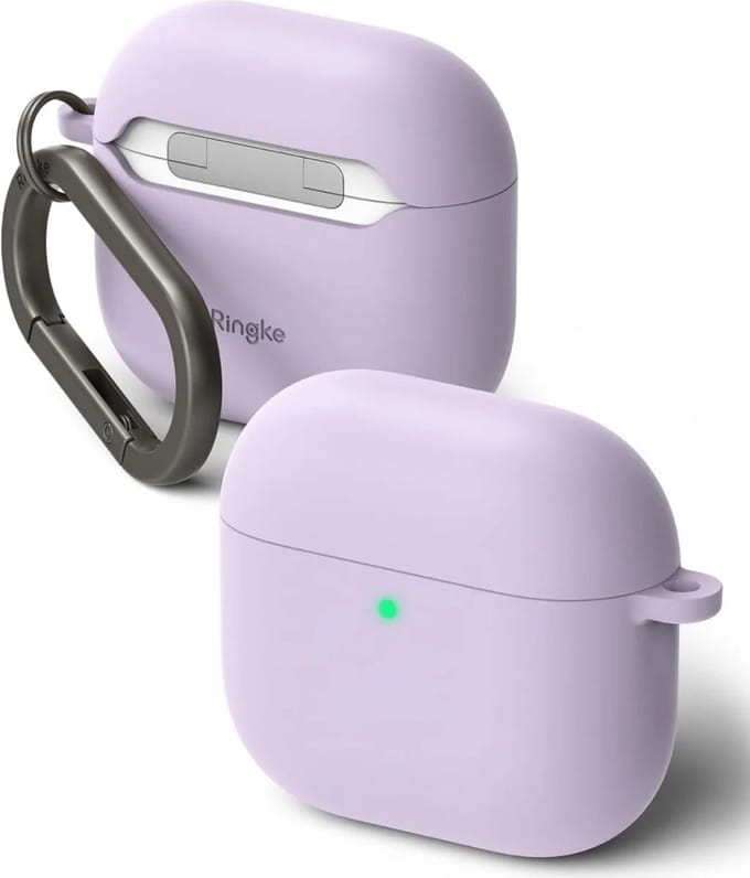 Ringke Silicone Case Apple AirPods 4 / 5 Hoesje Siliconen Paars