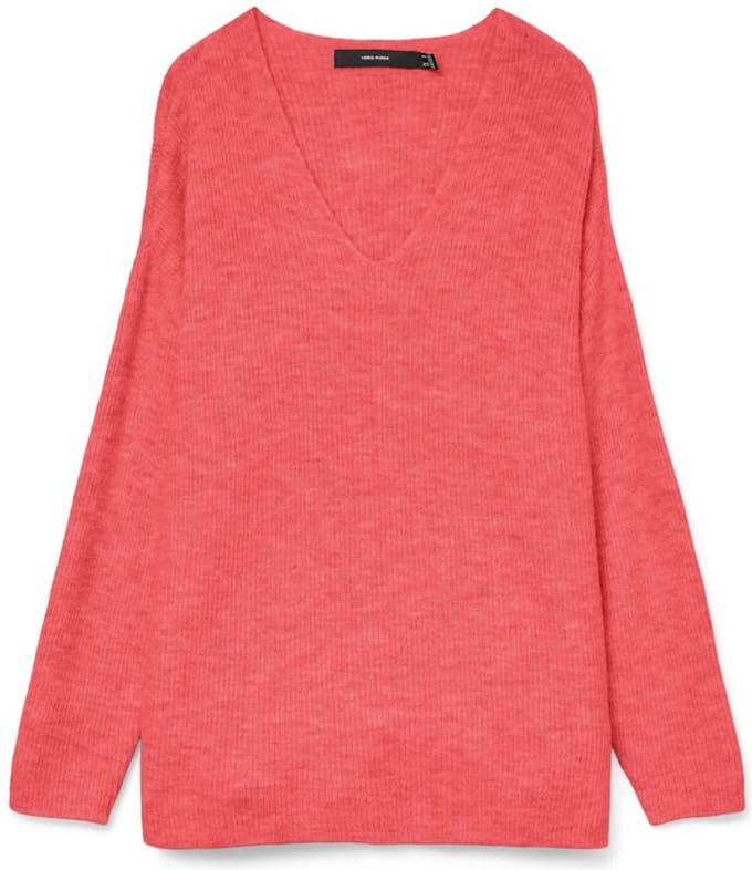 VERO MODA - VMCREWLEFILE LS V-NECK BLOUSE NOOS - Dames - Gebreide truien