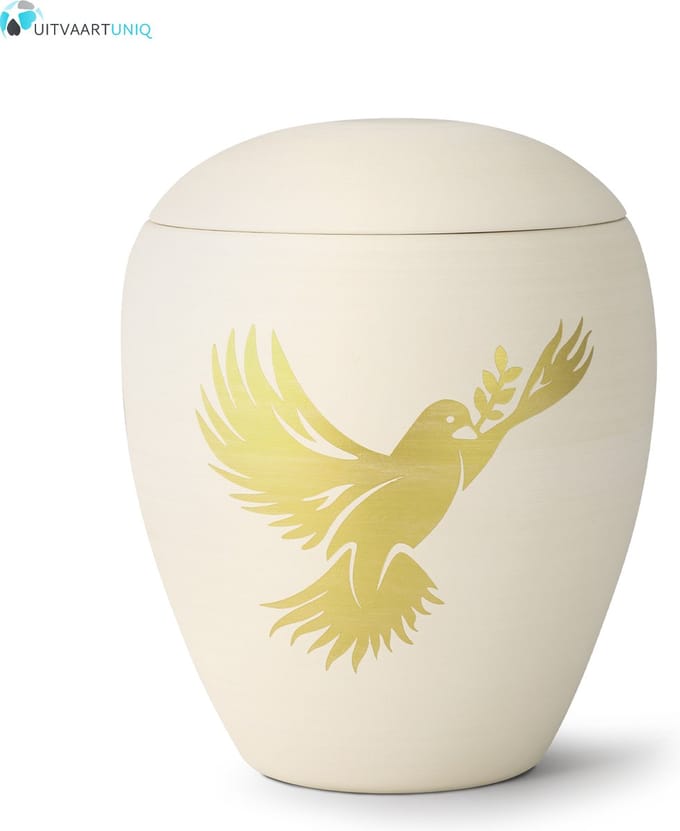 Siena vredesduif urn - Keramiek