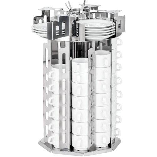 GGM Gastro Bekerhouder - RVS - roterend zilver