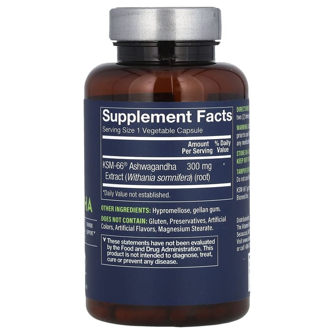 Vthrive, KSM-66 Ashwagandha, 120 Veggie Capsules