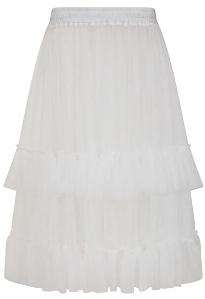 Banned Mia Petticoat Dames Midirok - wit - XL-XXL