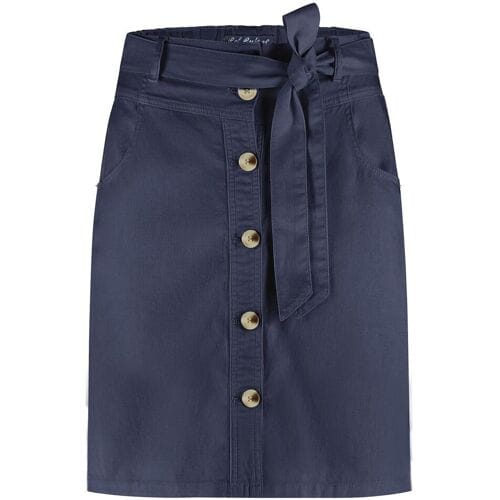 Red Button Birdie skirt cotton linen 51 cm
