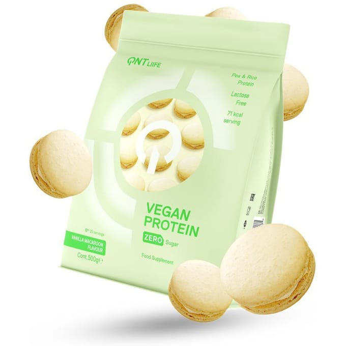 QNT Vegan Protein Zero Sugar Vanilla Macaroon 500 gram
