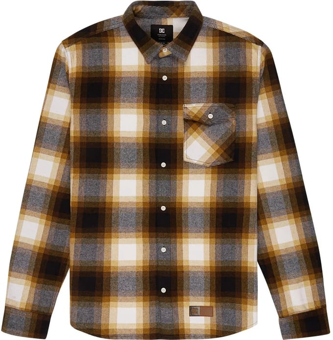 Dc Shoes Marshal Overhemd Met Lange Mouwen Bruin XL Man