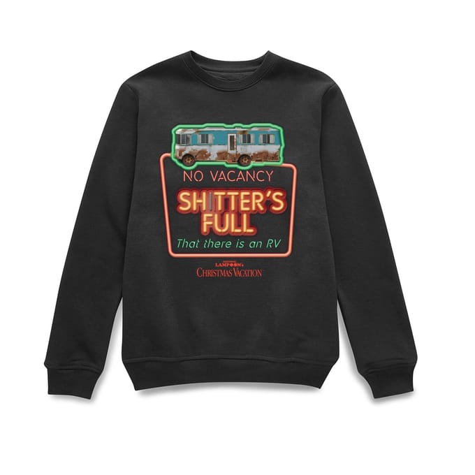 National Lampoon No Vacancy Christmas Jumper - Black - S