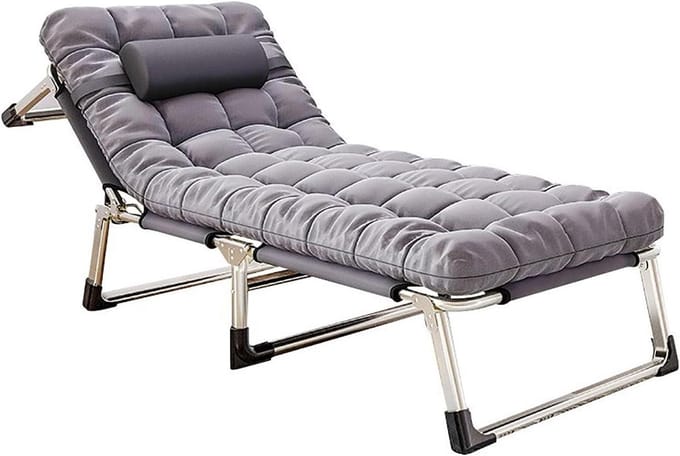 Zero Gravity Stoel - Lounge Stoel Bed - Ontspannen Buiten - Verstelbare Rugleuning - 190x68x30 cm - One Color