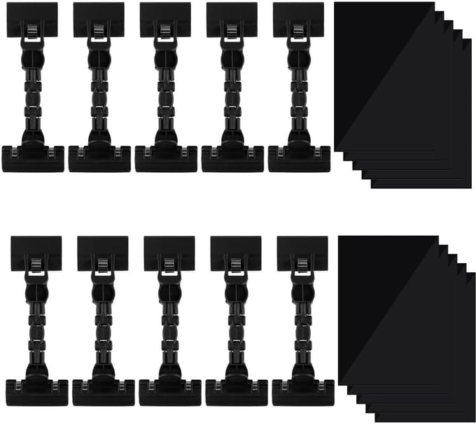 Dailygoods- Prijslabelhouder 20 Stuks - Rotating Sign Houder