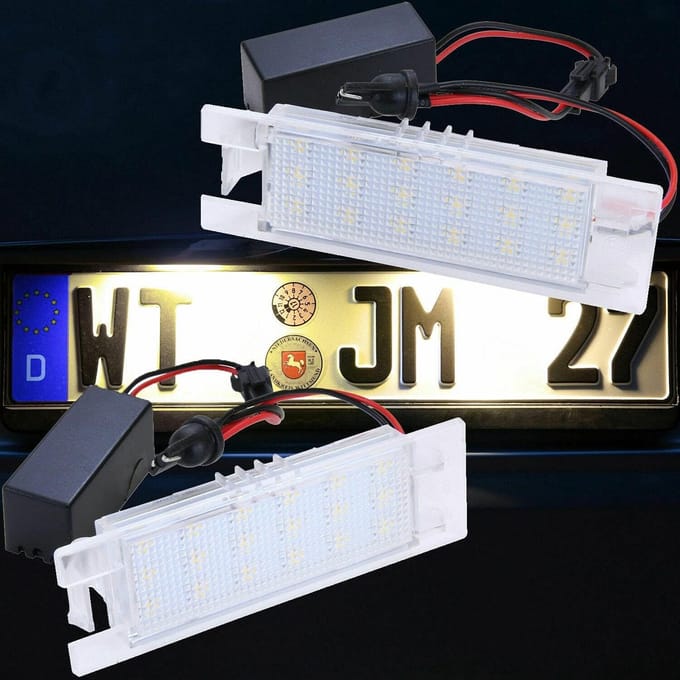 LED Kentekenverlichting Warm Wit Compatibel met Alfa Romeo 147 156 159 166 GT