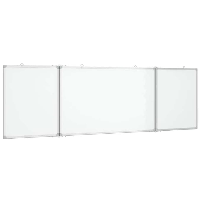 vidaXL - Whiteboard - magnetisch - inklapbaar - 160x50x1,7 - cm - aluminium