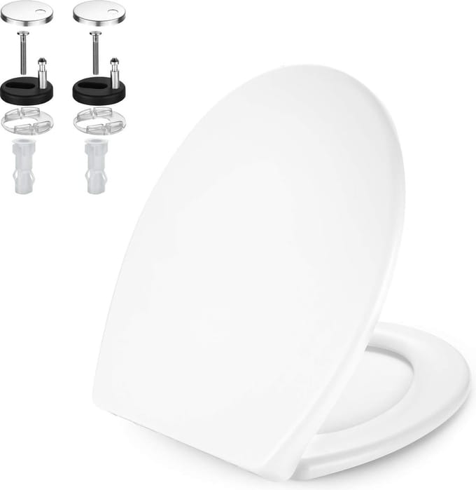 Coree WC Bril - Toiletbril O-zit - Softclose - Afklikbaar - Thermoplast - Wit - TS13