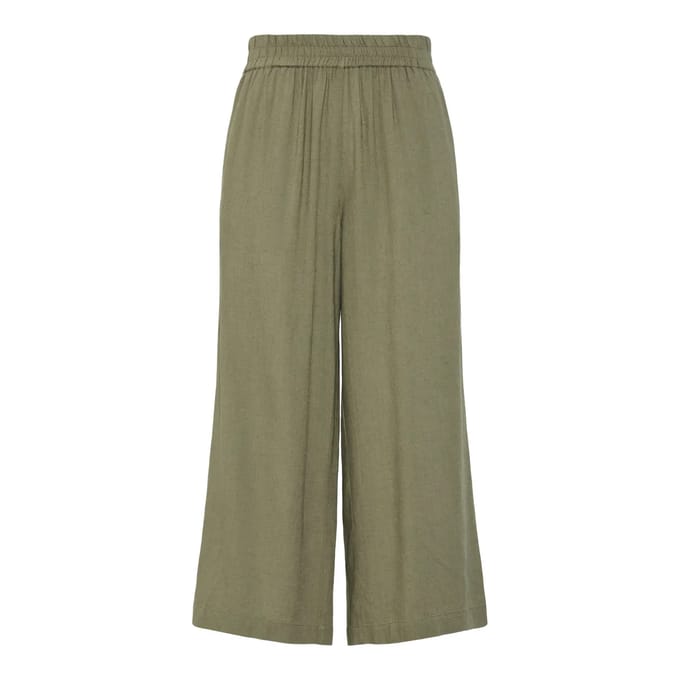 Hoge taille brede broek voor dames Pieces Pia