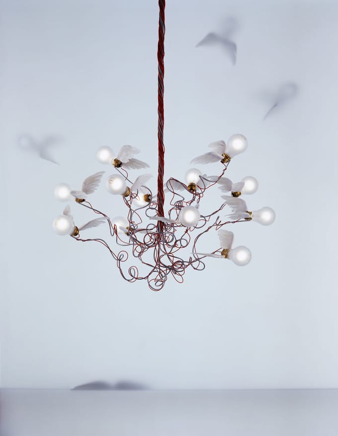 Ingo Maurer Birdie led Hanglamp - rood