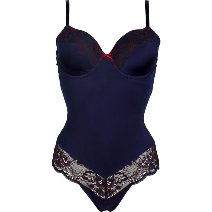 After Eden  - Maat 85B - Dames Body met kant en voorgevormde cups