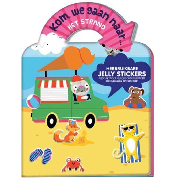 Jelly Stickerboek - Kom, We Gaan Naar... Het Strand - Interstat