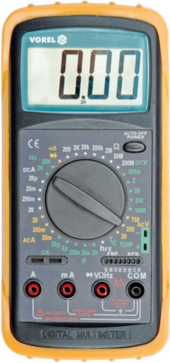 VOREL-Multimeter-digitaal-met-temperatuurmeting