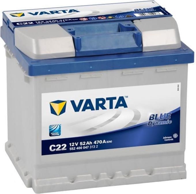 Varta C22 Blue Dynamic 12V 52Ah Zuur 5524000473132