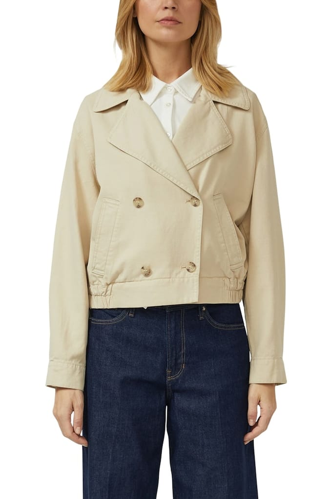 Trench coat in katoenmix relaxed fit dames s.Oliver