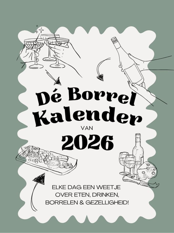 Scheurkalender 2026 - De Borrel Kalender - Eten, drinken & gezelligheid.