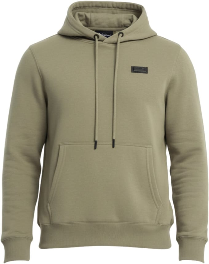 OMBRE Sweater - Regular Fit - Katoen - Lange Mouw Olijf S