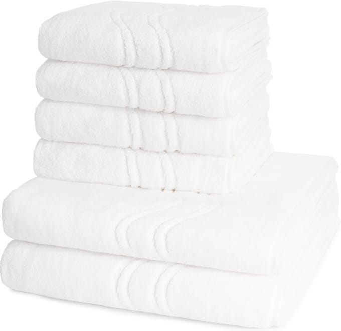 Ross Dames en Heren 4 X handdoek 2 X douchedoek - per set Cashmere feeling