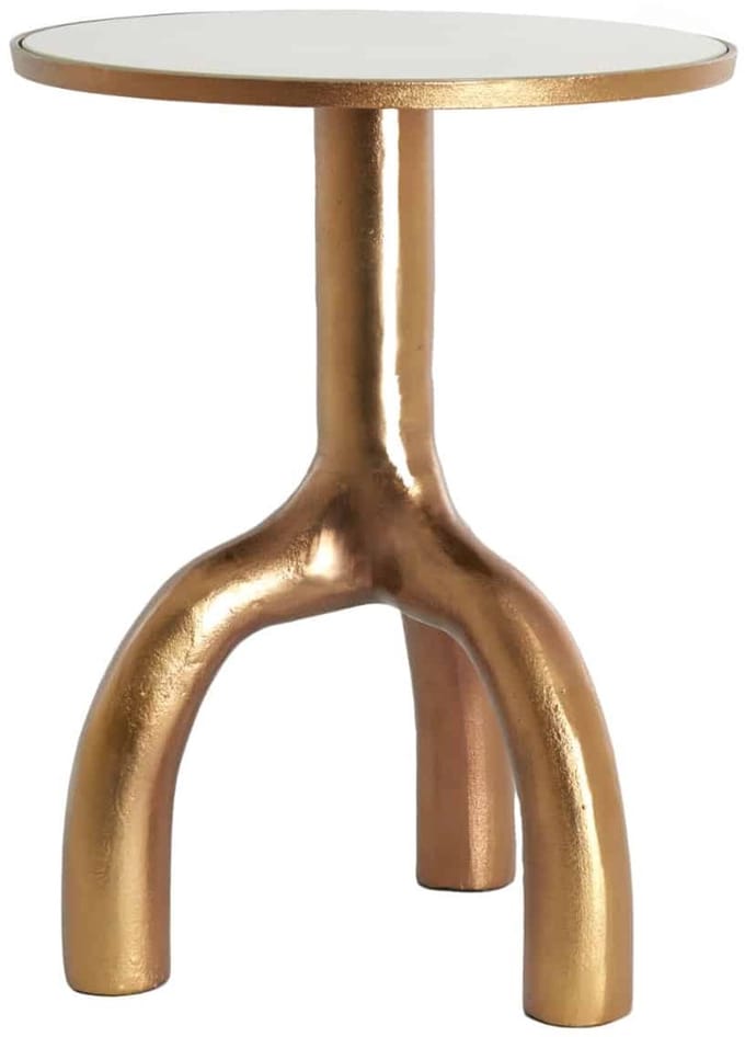 Light & Living Bijzettafel Mello - Bruin - 40.5x40.5x53cm - Modern