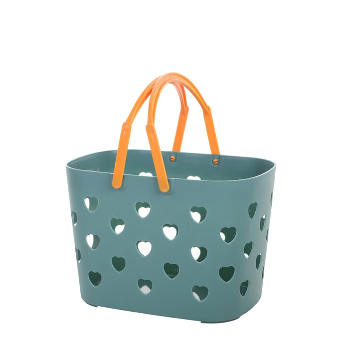 Draagbare Douche Caddy Mand Grote Capaciteit Gladdere Randen Plastic Douche Opbergtas voor BadkamerGroen gray