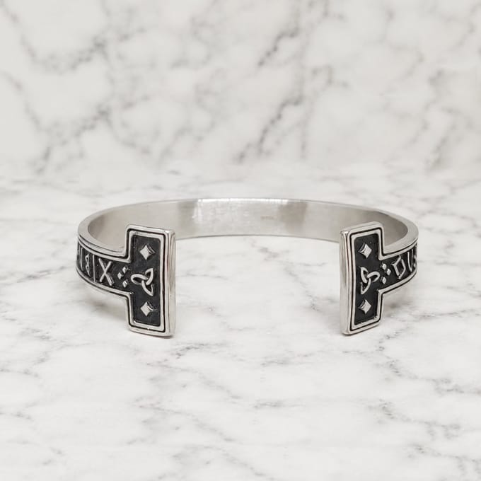 Mei's - Viking Old Runes - armband heren - runen - polsmaat verstelbaar